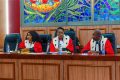 La première session criminelle de la Cour d’appel judiciaire de Libreville s’est ouverte le 15 juillet 2021 en présence du ministre de la Justice, Garde des Sceaux, Dr Séraphin Akuré-Davain. © D.R.
