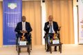 Les ministres Hermann Immongault et Pascal Ogowe Siffon face à la presse et aux acteurs touristiques, le 30 juin 2025. © GabonReview