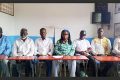 Des membres du collectif, le 1er juillet 2025, à Libreville. © D.R.