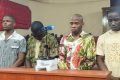 Les 4 jeunes hommes clamant leur innocence à la barre. © GabonReview