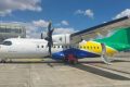 Baptisé «Mayumba», le nouvel ATR 42-500 de Fly Gabon dispose de 46 sièges passagers. © Anac-Gabon
