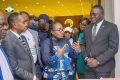 La ministre des Affaires sociales visitant les stands à cette occasion, le 11 août 2025. © D.R.
