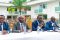 Joseph Lapensée Essingone, Stéphane Germain Iloko Boussengui, Thierry Yvon Michel N’goma et Axel Stophène Ibinga Ibinga, le 31 juillet 2025, à Libreville. © D.R.