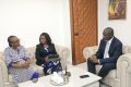 La délégation du Groupe de la Banque mondiale échangeant avec Gilles Nembé, le 1er août 2025. © GabonReview