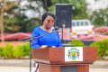 Brigitte Onkanowa, le 17 août 2025, au Mont-Bouët : «Le drapeau ne frissonne pas par peur, mais par l’élan de notre unité, par la force de votre engagement à bâtir le destin d’une nation qui avance avec dignité et solidarité.» © Facebook/presidencedelarepubliquegabonaise