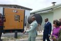 La visite du gouverneur de l’Ogooué-Maritime, Jean Robert Nguema Nang, aux côtés du directeur général du CHR de Port-Gentil, Dr Jonas Mboumba, © GabonReview