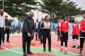 Le Vice-président du gouvernement Alexandre Barro Chambrier a donné le coup d'envoi mercredi 20 août de la 18e édition de la Coupe Solidarité Marcel Eloi Rahandi Chambrier. © D.R.