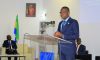 Sosthène Nguema Nguema face aux responsables des industries pétrolières et gazières, le 4 août 2025, à Port-Gentil. © GabonReview