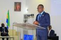 Sosthène Nguema Nguema face aux responsables des industries pétrolières et gazières, le 4 août 2025, à Port-Gentil. © GabonReview