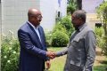 Abdou Abarry et Alain-Claude Bilié-By-Nze, le 20 septembre 2025, à Libreville. © D.R.