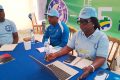 La présidente exécutive de la PASS, Koumba lors de l’atelier-conférence, le 29 août 2025 à Tchibanga. © D.R.