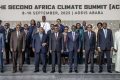 Les présidents de plusieurs pays posant à l’ouverture du deuxième Sommet africain pour le climat, le 8 septembre 2025 à Addis-Abeba. © Luis Tato/AFP
