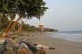 Un corps a été découvert à la plage du lycée Léon Mba. © GabonReview/IA