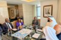 Scène d’une rencontre présidée par le chef de la délégation gabonaise Ulrich Manfoumbi Manfoumbi à Abou Dhabi © D.R.
