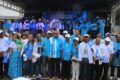 Les responsables du RPM lors du lancement de la campagne du parti, le 17 septembre 2025, au rond-point d’Awendjé. © GabonReview