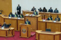 Clôture de l'Assemblée nationale de la Transition par Jean-François Ndongou, le 13 novembre 2025. © GabonReview