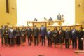 Photo de famille des membres du bureau de l'Assemblée nationale. © Com. Ass. Nat.