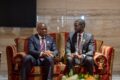 Bassirou Diomaye Faye et Brice Clotaire Oligui Nguema, le 24 novembre 2025, à Luanda. © Présidence/Sénégal
