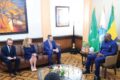 Oligui Nguema a reçu en audience, le 12 novembre 2025, l’ambassadeur d'Italie au Gabon, Stefano Moscatelli, et sa délégation. © Communication présidentielle