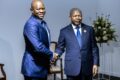 Brice Clotaire Oligui Nguema et le président angolais João Lourenço, le 22 juin 2025, à Luanda. © Communication présidentielle