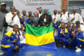 Les athlètes gabonais de jiu-jitsu. © L’union sonapresse