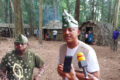 Le ministre du Tourisme et de l’Artisanat, Pascal Ogowe Siffon, le 23 juillet 2024; dans le village touristique de Matsamatsengui. © GabonReview (montage)