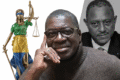 Pour Francis Hubert Aubame [au premier plan], «lorsqu’un État bafoue l’immunité de ses parlementaires [en l’occurrence Pascal Ogowè Siffon, en arrière-plan], il envoie un message terrible à tous ses citoyens : aucune garantie juridique n’est vraiment respectée.» © GabonReview