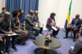 Le chef de l'Etat en entretien avec les entrepreneurs gabonais de Côte d'Ivoire. © Com. Présidentielle