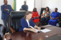 La ministre de la Santé, le Pr Elza Joséphine Nkana Ayo épse Bivigou lors de son discours, le 6 janvier 2026. © D.R.