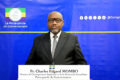 Charles Edgar Mombo, ministre de l'Enseignement Supérieur et Porte-parole du Gouvernement, livrant le rapport final Conseil des ministres du 5 janvier 2025. © GabonReview (capture d’écran)