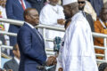 Oligui Nguema et son homologue Mamadie Doumbouya lors de la cérémonie d’investiture. © Communication présidentielle