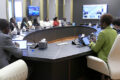 Un instant de la réunion par visioconférence, le 26 janvier 2026 à Libreville. © D.R.