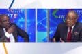 Le Pr Albert Ondo Ossa et le journaliste, Richard Togbé, le 24 février 2026, sur le plateau de «Notre Invité» sur NCA. © Gabonreview/Capture d’écran