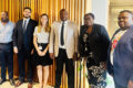 La délégation de l’APIC posant avec des responsables de l’ambassade de France au Gabon, le 19 février 2026. © D.R.