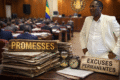 Pour Ali Akbar Onanga Y’Obegue, gouverner, c’est assumer, pas accuser le passé. © GabonReview : Dall-E (Intelligence artificielle)