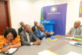 La FENAPEG échangeant avec le Médiateur de la République Alexis Boutamba Mbina, le 9 février 2026. © GabonReview