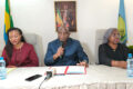 Le maire de la commune d’Owendo, Arnaud Sandri Nombo (micro) procédant au lancement de la campagne de sensibilisation, le 18 févier 2026. © GabonReview