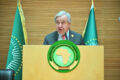 António Guterres lors de son discours, le 14 février 2026 à Addis-Abeba. © D.R.