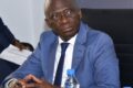 Pierre Alain Mounguengui, président de la Fegafoot, et les membres du Comex ont la lourde tâche de choisir le futur coach des Panthères parmi 605 candidats. © Com. Fegafoot