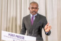Le Conseiller spécial, porte-parole de la présidence de la République, Théophane Junior Nzame-Nze Biyoghe, le 12 février 2026, à Libreville. © Com. présidentielle