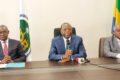 Les leaders de l’UDB face à la presse, le 12 février 2026. © GabonReview