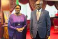 La Coordonnatrice résidente des Nations Unies au Gabon, Fatou Aminata Lo, a été reçue en audience par le président de l’Assemblée nationale, Régis Onanga Ndiaye, le 24 février 2026. © D.R.