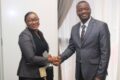 la Représentante résidente du PNUD, Rokya Ye-Dieng, et le maire de Libreville,  © Communication Mairie/Libreville