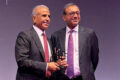 Le fondateur de Bharti Enterprises, Sunil Bharti Mittal, recevant son prix. © D.R.