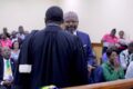 Le président d'EPG, Alain-Claude Bilie-By-Nze, lors de l'audience au Tribunal de première instance de Libreville, le 12 mars 2026. © D.R.