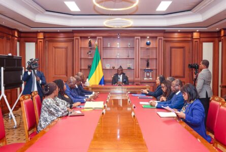 Un moment de la rencontre. © Com. présidentielle