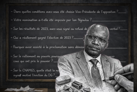«Vous parlez beaucoup, mais vous ne répondez à rien», dixit Noël Biloghe Bi-Ndong. © GabonReview