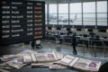 La redevance R4 frappe, les avions se vident, l'IATA craint un effondrement du trafic aérien et du tourisme au Gabon. © GabonReview / Dall-E (Intelligence artificielle)