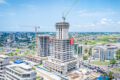 Le chantier de la Tour de Libreville avance à un rythme soutenu et incarne l’ambition du renouveau infrastructurel. © Gabon développement