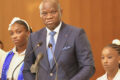 Le chef de l’État annonçant la création d’institut dans les villes de Libreville, Oyem, Mouila et Franceville. © Capture d’écran / Gabon 1ère